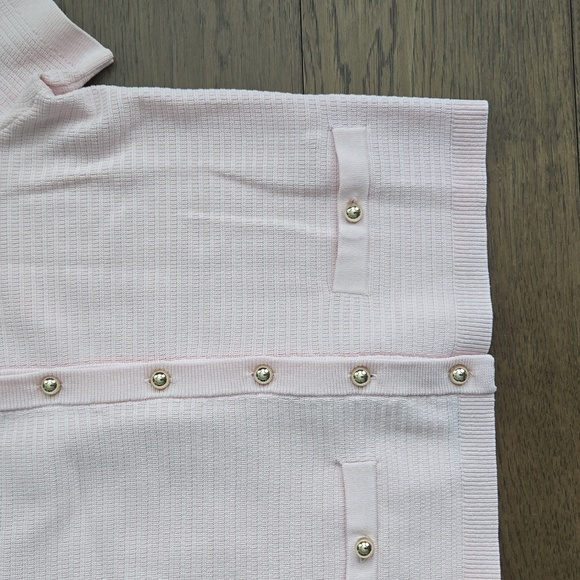 Rw&Co Pink Button Knit - Picture 3 of 5